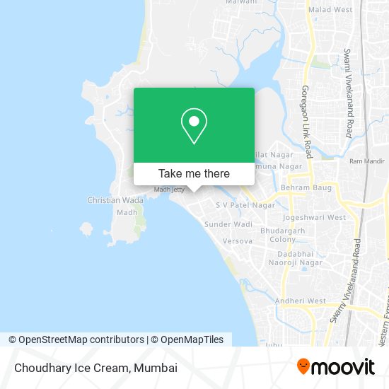 Choudhary Ice Cream map