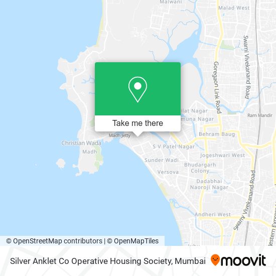 Silver Anklet Co Operative Housing Society map