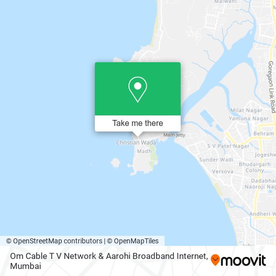 Om Cable T V Network & Aarohi Broadband Internet map