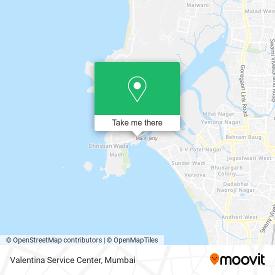 Valentina Service Center map