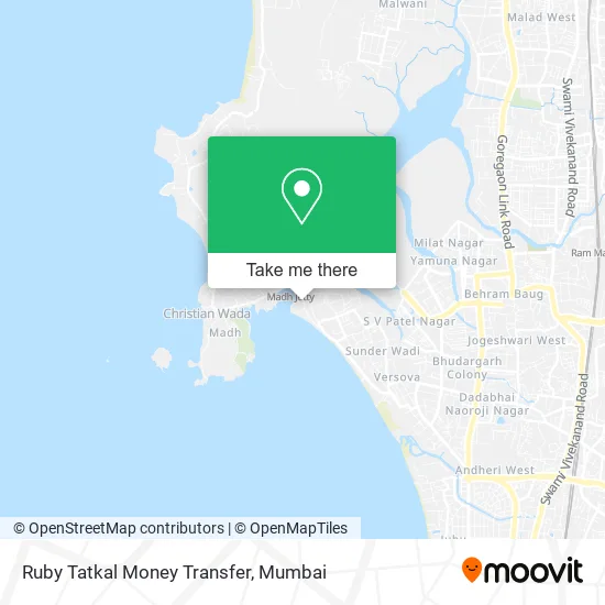 Ruby Tatkal Money Transfer map
