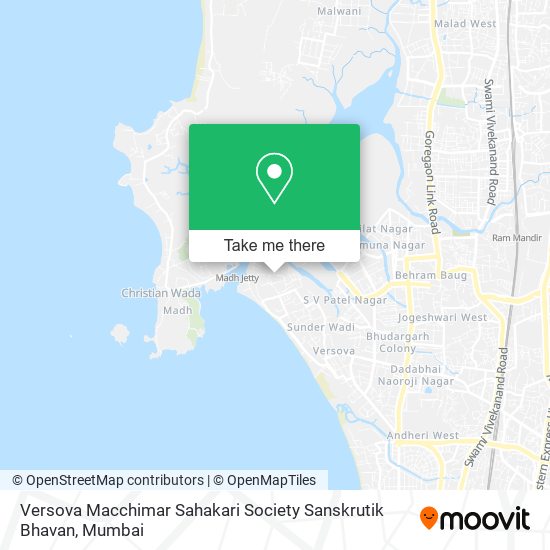 Versova Macchimar Sahakari Society Sanskrutik Bhavan map