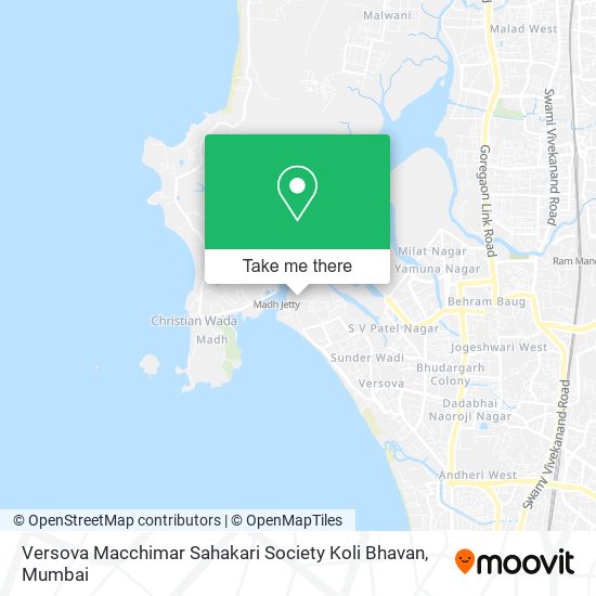 Versova Macchimar Sahakari Society Koli Bhavan map