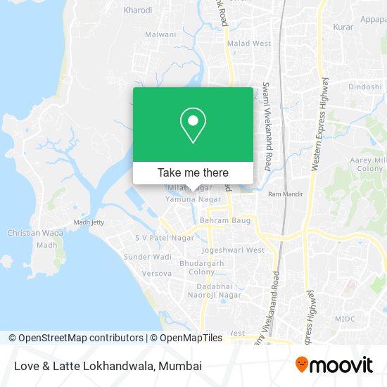 Love & Latte Lokhandwala map