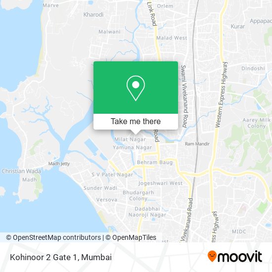 Kohinoor 2 Gate 1 map