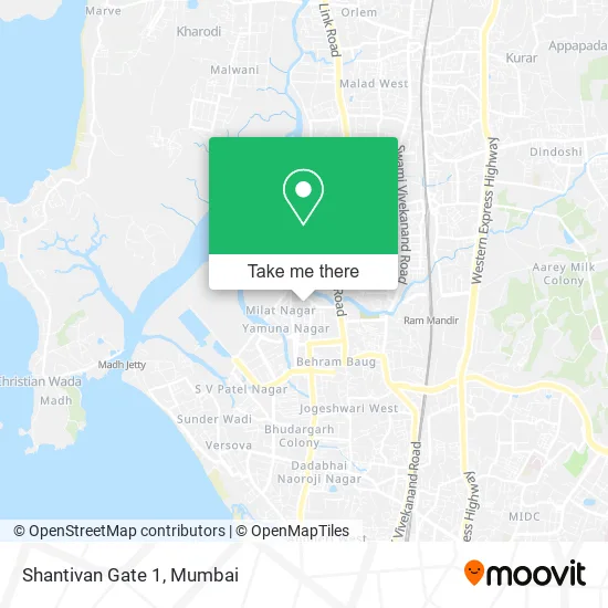 Shantivan Gate 1 map