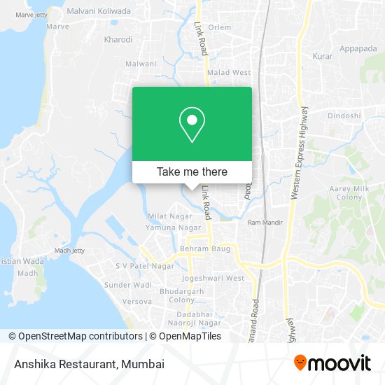 Anshika Restaurant map