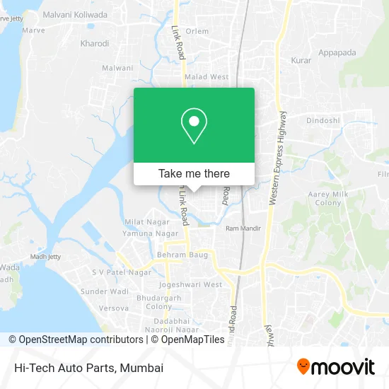 Hi-Tech Auto Parts map