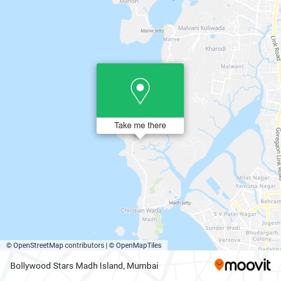 Bollywood Stars Madh Island map