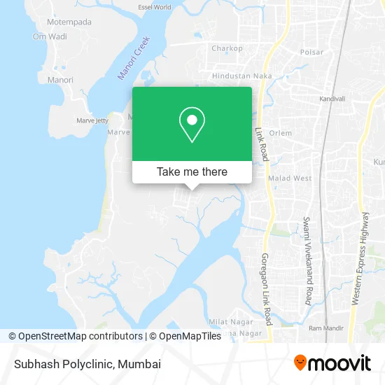 Subhash Polyclinic map