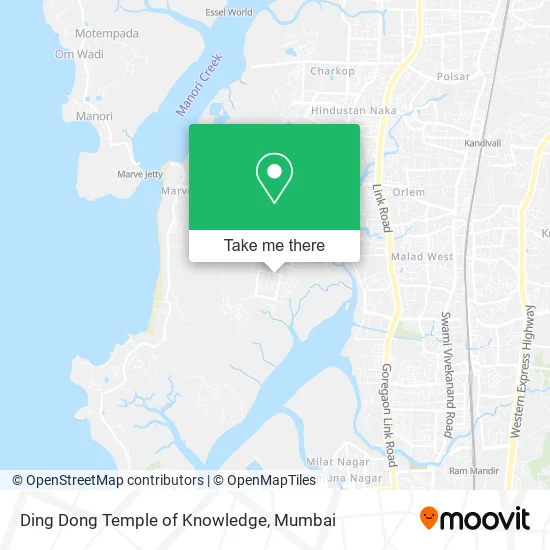 Ding Dong Temple of Knowledge map