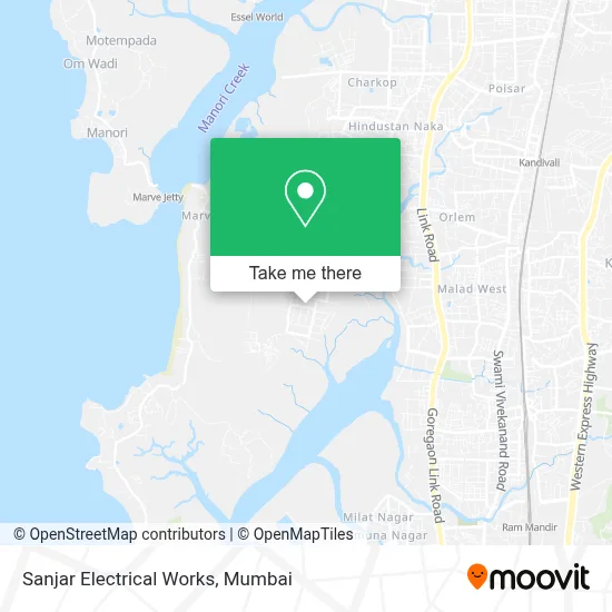 Sanjar Electrical Works map