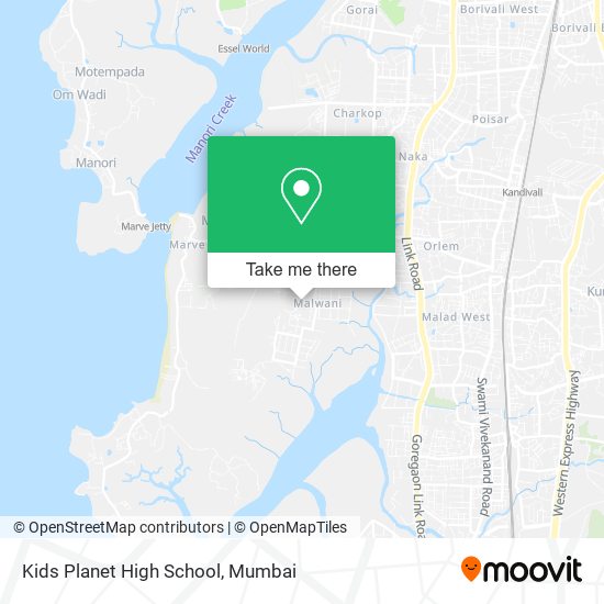 Kids Planet High School map