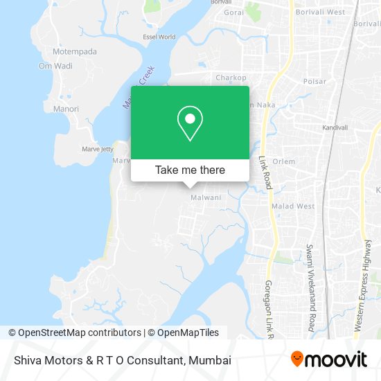 Shiva Motors & R T O Consultant map