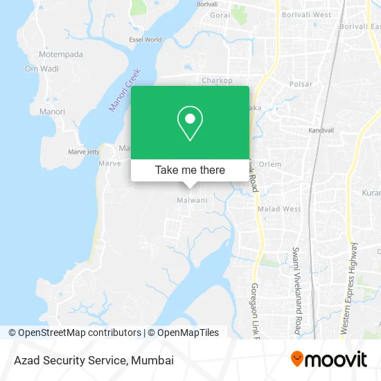 Azad Security Service map