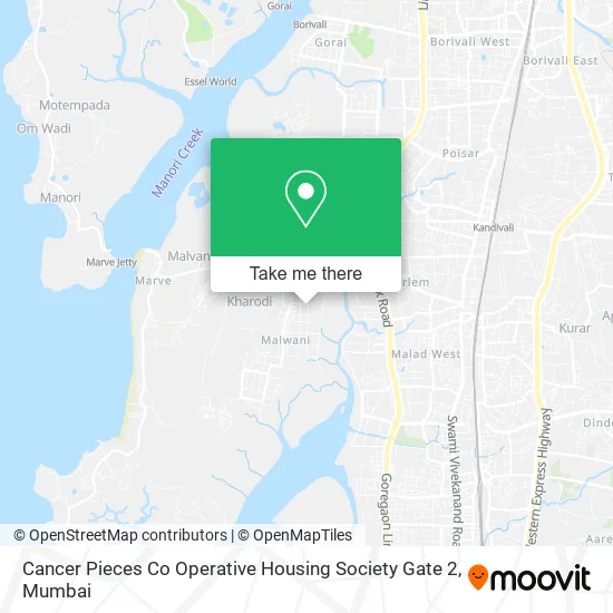 Cancer Pieces Co Operative Housing Society Gate 2 map