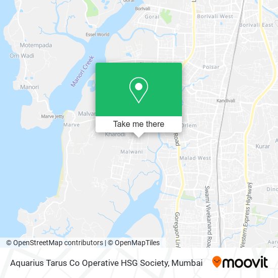 Aquarius Tarus Co Operative HSG Society map