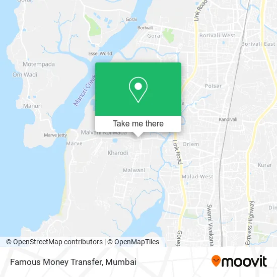 Famous Money Transfer map
