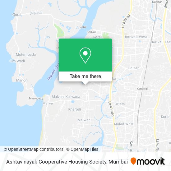 Ashtavinayak Cooperative Housing Society map