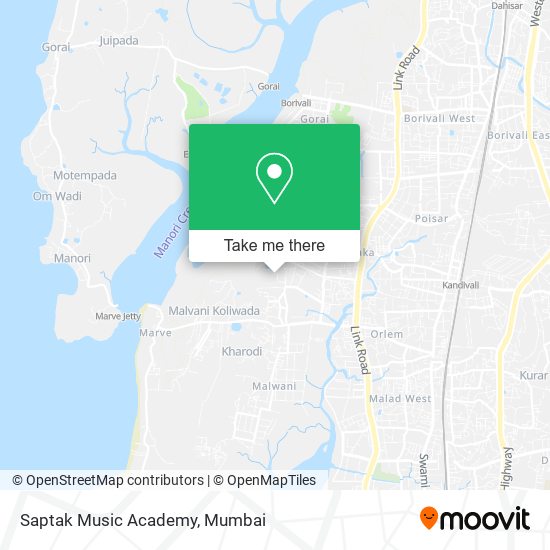 Saptak Music Academy map