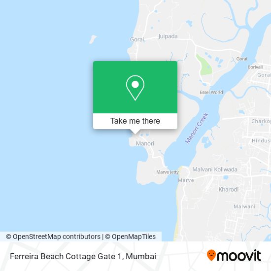 Ferreira Beach Cottage Gate 1 map