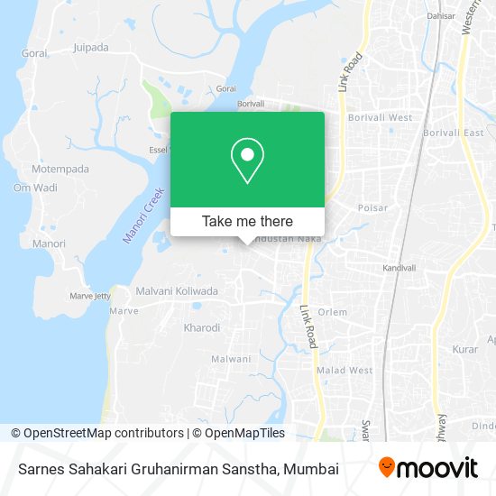 Sarnes Sahakari Gruhanirman Sanstha map