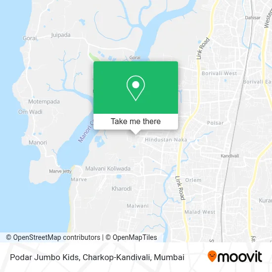Podar Jumbo Kids, Charkop-Kandivali map