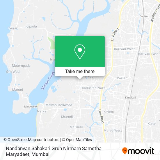 Nandanvan Sahakari Gruh Nirmarn Samstha Maryadeet map