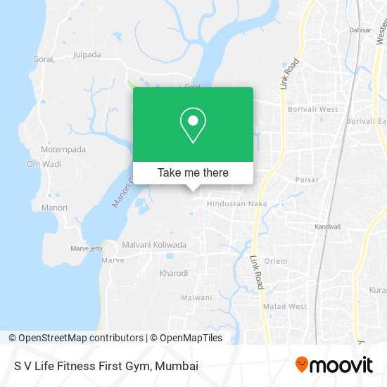 S V Life Fitness First Gym map