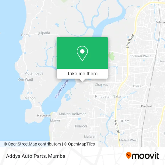 Addys Auto Parts map