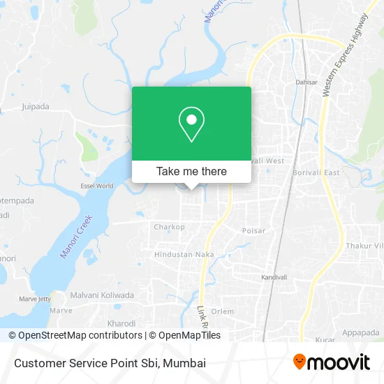 Customer Service Point Sbi map