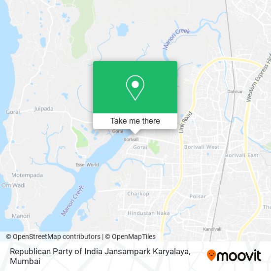 Republican Party of India Jansampark Karyalaya map