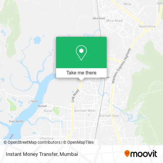 Instant Money Transfer map