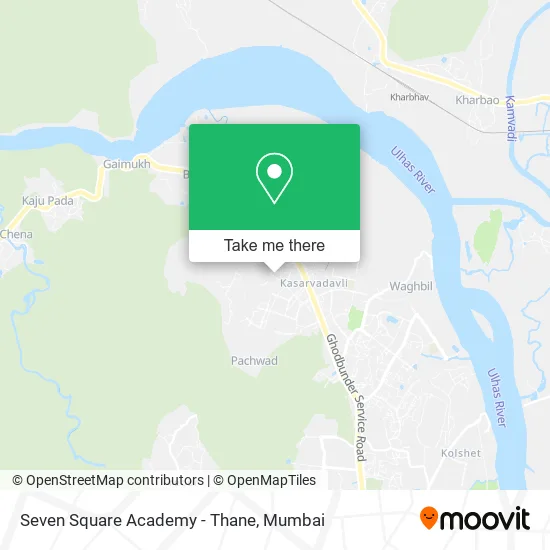 Seven Square Academy - Thane map