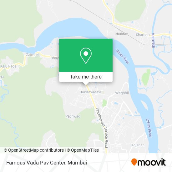 Famous Vada Pav Center map