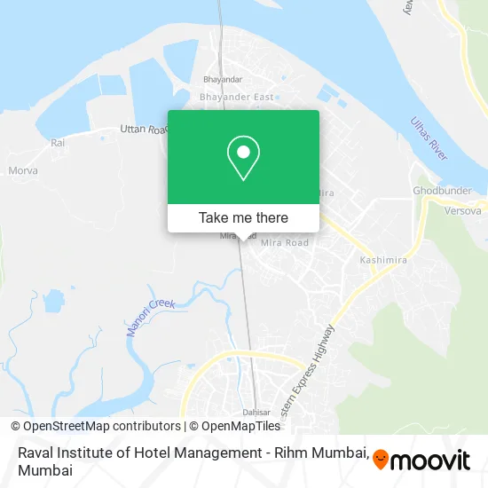 Raval Institute of Hotel Management - Rihm Mumbai map