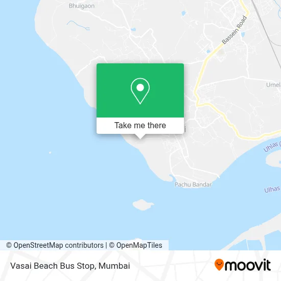 Vasai Beach Bus Stop map