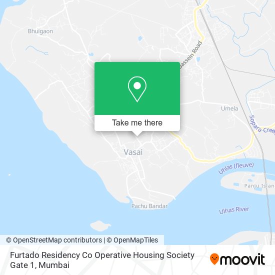 Furtado Residency Co Operative Housing Society Gate 1 map