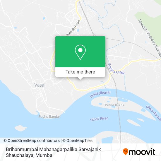 Brihanmumbai Mahanagarpalika Sarvajanik Shauchalaya map