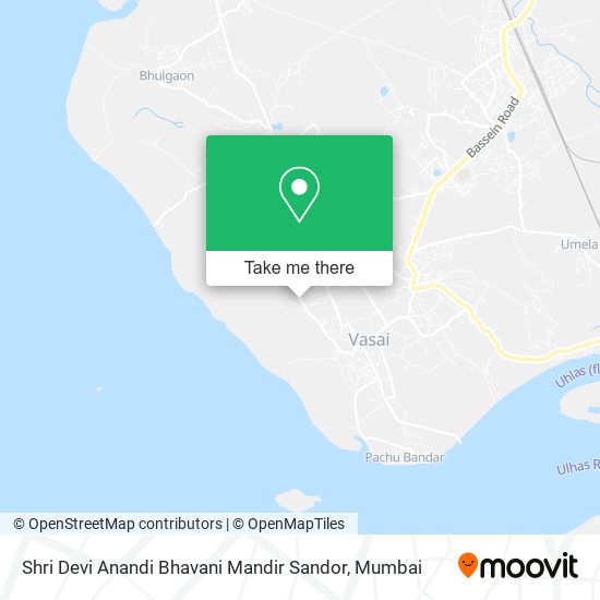 Shri Devi Anandi Bhavani Mandir Sandor map