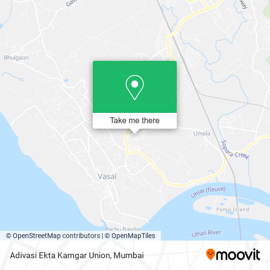 Adivasi Ekta Kamgar Union map
