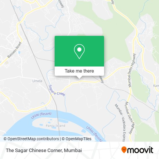 The Sagar Chinese Corner map