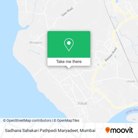 Sadhana Sahakari Pathpedi Maryadeet map