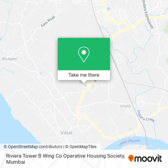 Riviera Tower B Wing Co Operative Housing Society map
