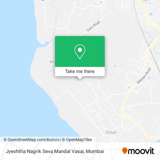 Jyeshtha Nagrik Seva Mandal Vasai map