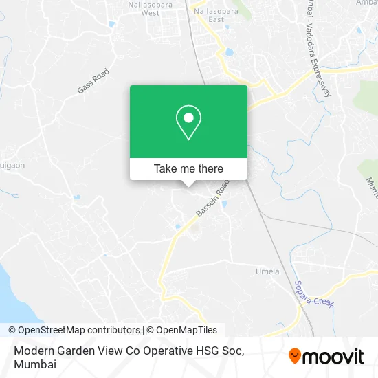 Modern Garden View Co Operative HSG Soc map