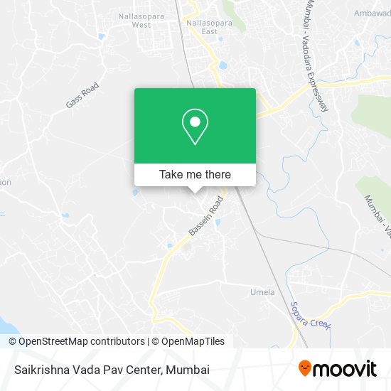 Saikrishna Vada Pav Center map