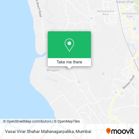 Vasai Virar Shahar Mahanagarpalika map