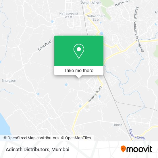 Adinath Distributors map