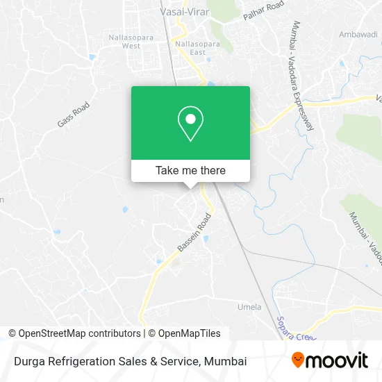 Durga Refrigeration Sales & Service map